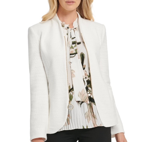 DKNY white blazer size 8 NWT $139 - Picture 4 of 5